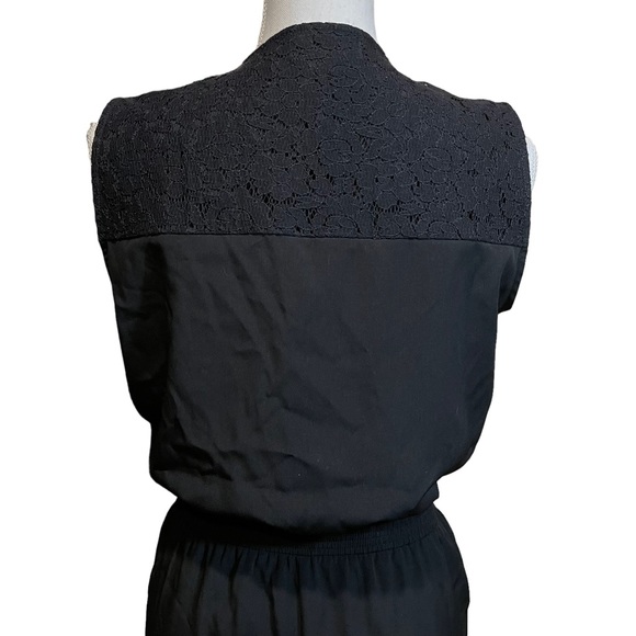 Ann Taylor Black V-Neck Sleeveless Romper Pantsuit.  Size S - Picture 5 of 8